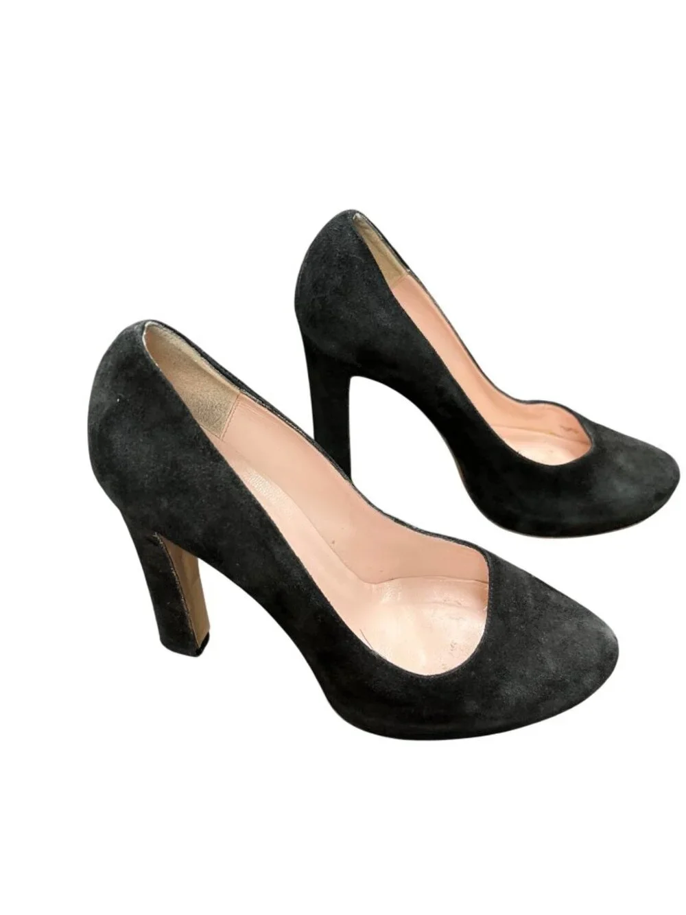 Kate Spade wms Italy made black leather suede 4.5